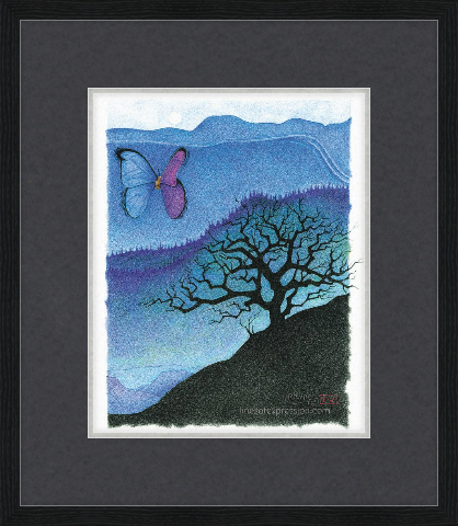 Framed Print - Blue Butterfly