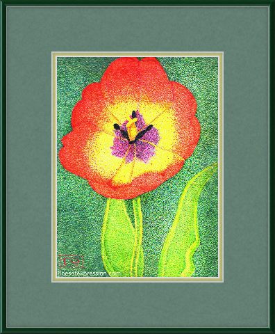 Framed Print - Tulip  17 3/4" x 21 9/16"