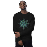 Unisex Organic Sweatshirt with Mandala Artwork
