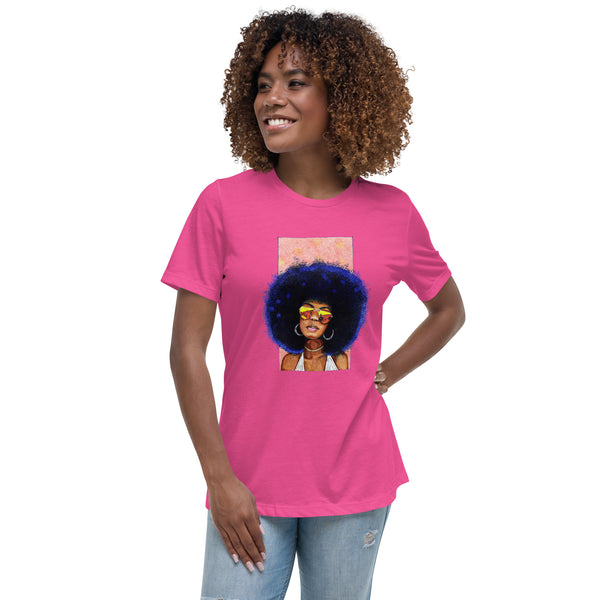 Women's Relaxed T-Shirt with Afro